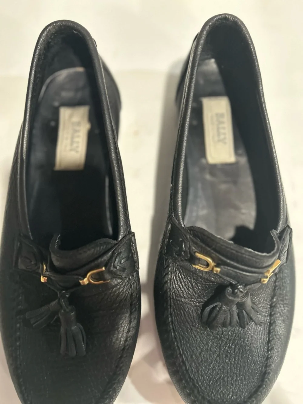 Bally Black Leather Tassel Bit Loafers - Picture 11 of 16